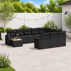 11 Piece Outdoor Sectional Sofa Set Garden Patio Furniture Rattan Seating
