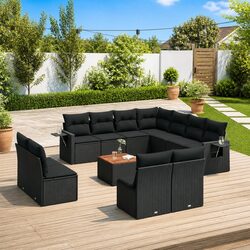 Premium Modular 12-Piece Outdoor Sectional Sofa Set