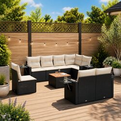 High-Quality 9-Piece Outdoor Sofa Set with Cushions