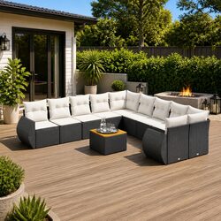 Durable 11-Piece Garden Sofa Set for Outdoor Spaces