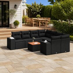 Durable 9-Piece Garden Sofa Set for Outdoor Spaces