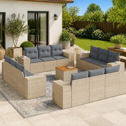 Premium 13 Piece Garden Sofa Set for Outdoor Spaces