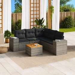 Durable 6-Piece Garden Sofa Set for Outdoor Spaces
