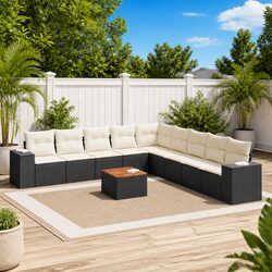 Durable 10 Piece Garden Sofa Set for Outdoor Relaxation