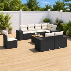 Durable 9 Piece Garden Sofa Set for Outdoor Comfort