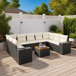 Durable 10 Piece Garden Sofa Set for Outdoor Relaxation