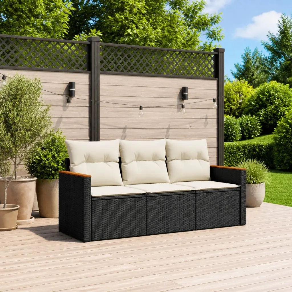 3 Piece Garden Sofa Set for Outdoor Spaces