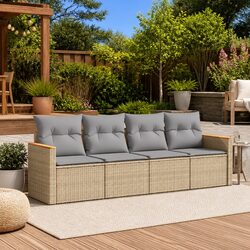 Durable 4-Piece Garden Sofa Set for Outdoor Comfort