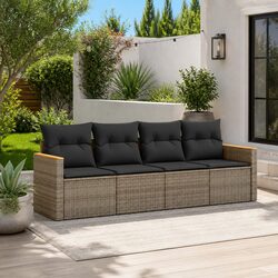 Durable 4 Piece Garden Sofa Set for Outdoor Relaxation