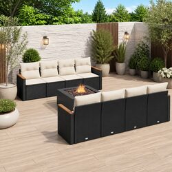 Durable 9 Piece Garden Sofa Set for Outdoor Relaxation