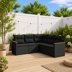 Durable 5 Piece Garden Sofa Set for Outdoor Relaxation