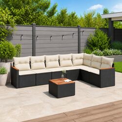 Durable 8 Piece Garden Sofa Set for Outdoor Spaces