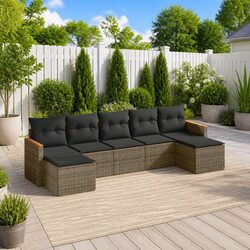 Sturdy 7-Piece Garden Sofa Set with Modular Design