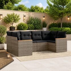 Stylish 6-Piece Garden Sofa Set for Outdoor Comfort