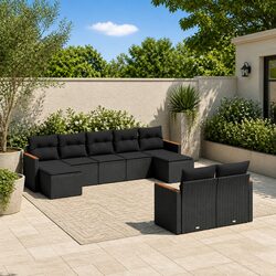 Premium 9-Piece Garden Sofa Set for Outdoor Comfort