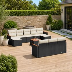 Modular 11-Piece Garden Sofa Set with Durable Build