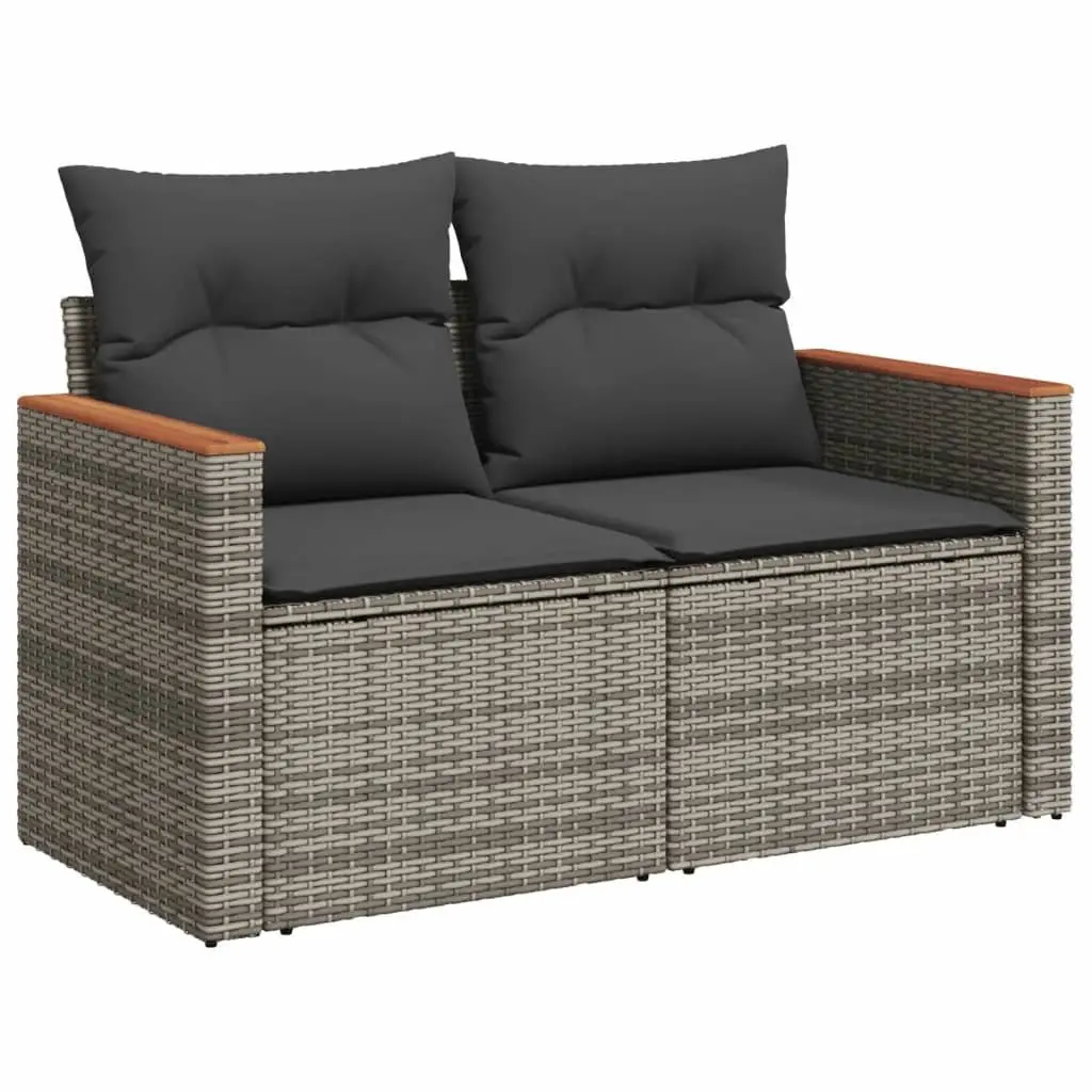 13-Piece Grey Rattan Garden Sofa Set
