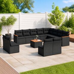 Premium 13-Piece Garden Sofa Set with Durable Frame