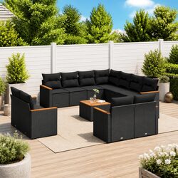 Premium 12 Piece Garden Sofa Set with Cushions