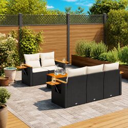 Durable 6-Piece Garden Sofa Set with Modular Design