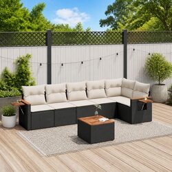 Durable 7 Piece Garden Sofa Set for Outdoor Comfort
