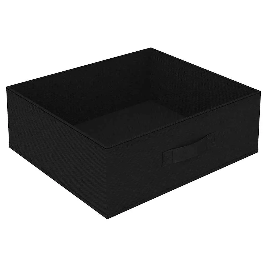 Black Storage Rack with 4 Fabric Baskets