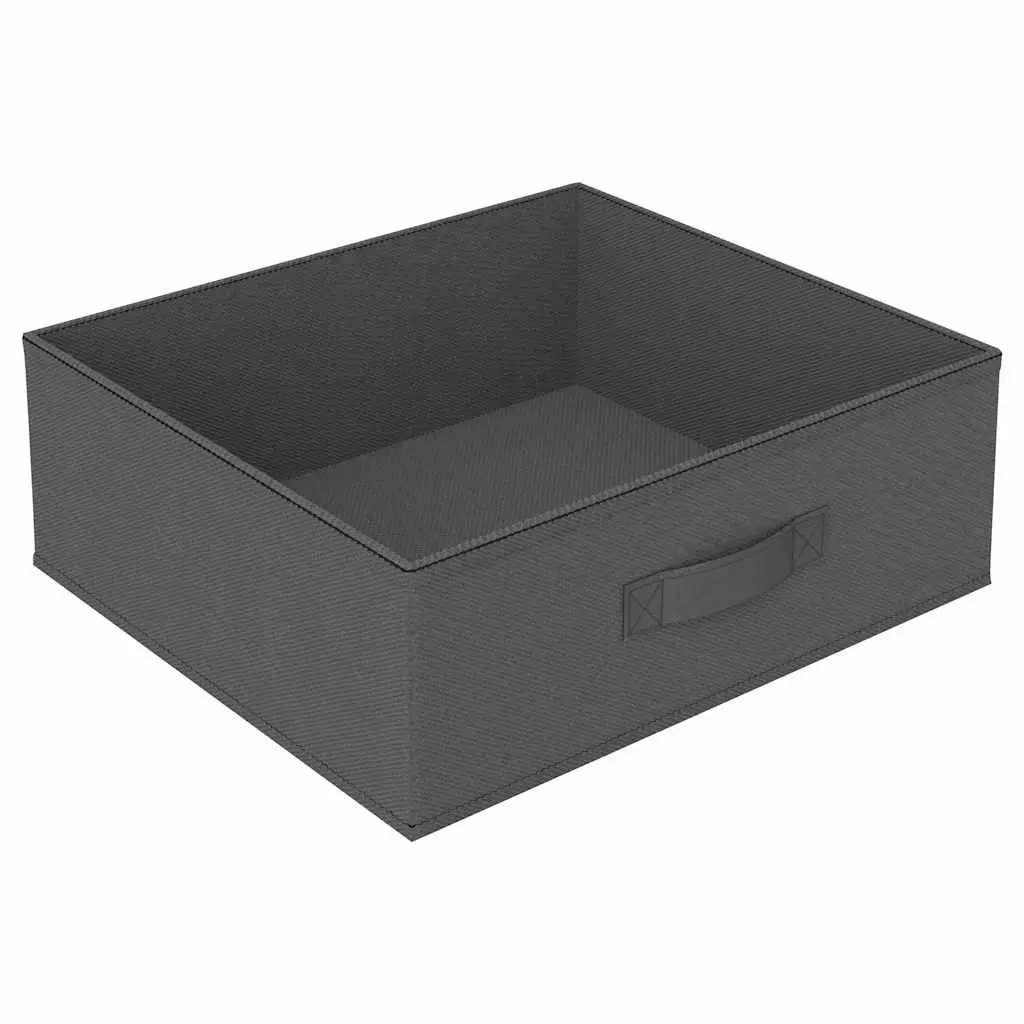 Storage Rack Steel Frame 4 Removable Fabric Baskets Grey Organiser