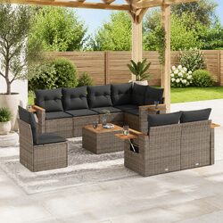 Premium 9 Piece Garden Sofa Set for Outdoor Comfort