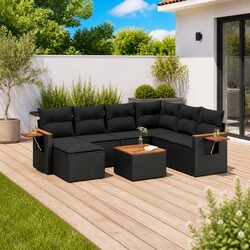 Durable 8 Piece Garden Sofa Set for Outdoor Relaxation
