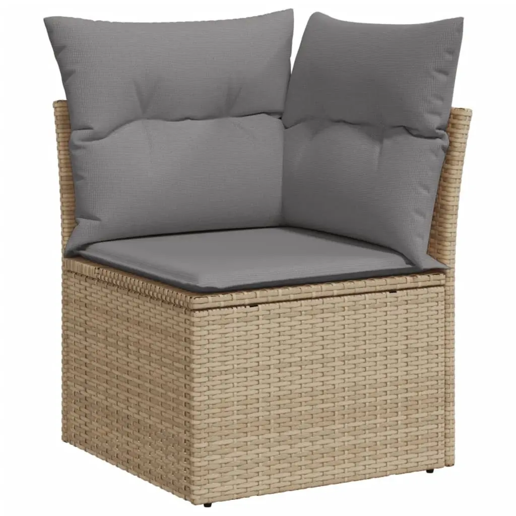 6 Piece Modular Garden Sofa Set Outdoor Patio Beige