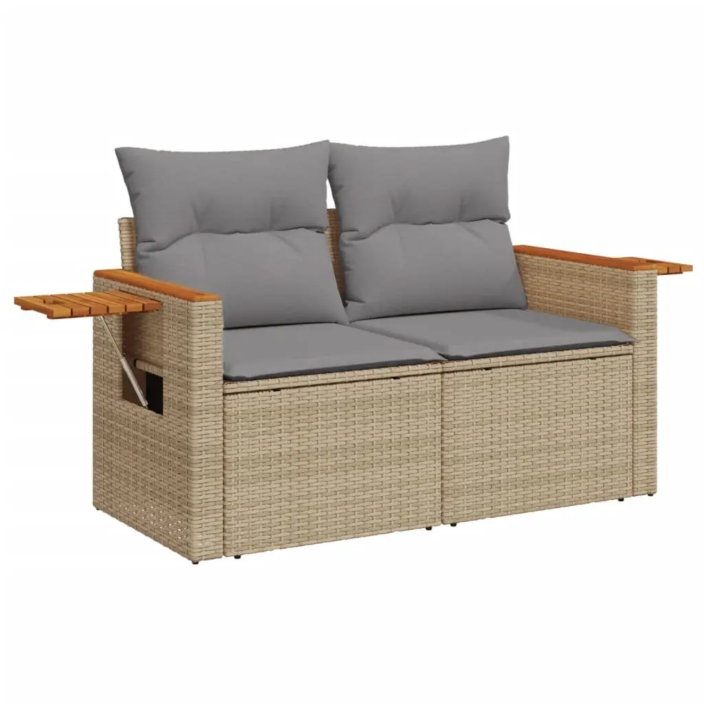 6 Piece Modular Garden Sofa Set Outdoor Patio Beige