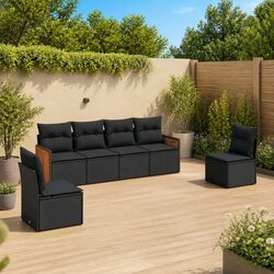 High-Quality Garden Sofa Set 6 Piece Outdoor Furniture