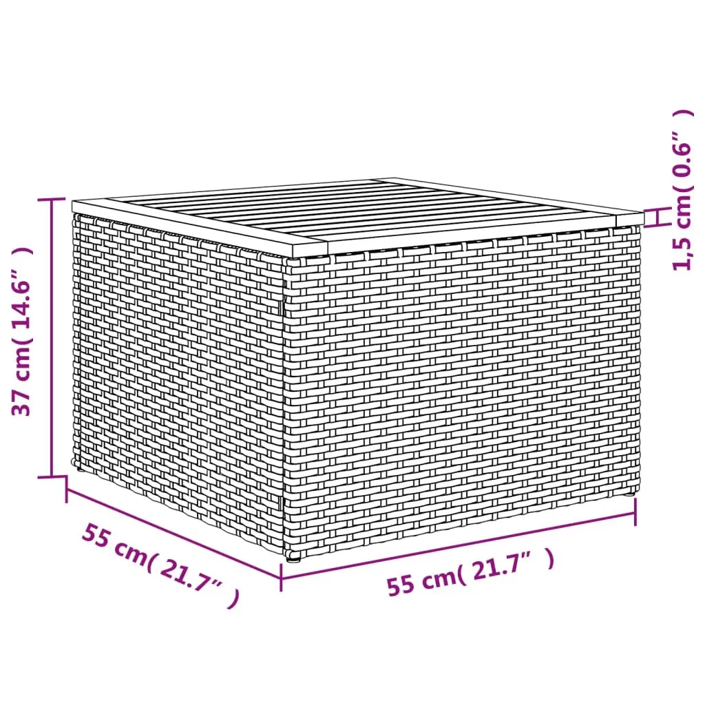 8-Piece Outdoor Garden Sofa Set with Cushions in Beige