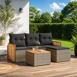 Durable 5 Piece Garden Sofa Set with Modular Design