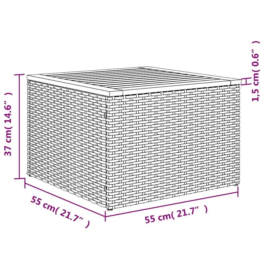 Garden Sofa Set PE Rattan 5 Piece Grey Outdoor Furniture Modular Patio