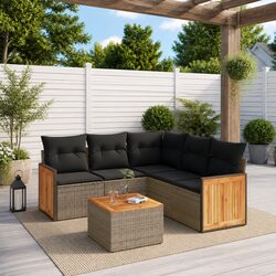 Premium 6 Piece Garden Sofa Set for Outdoor Spaces