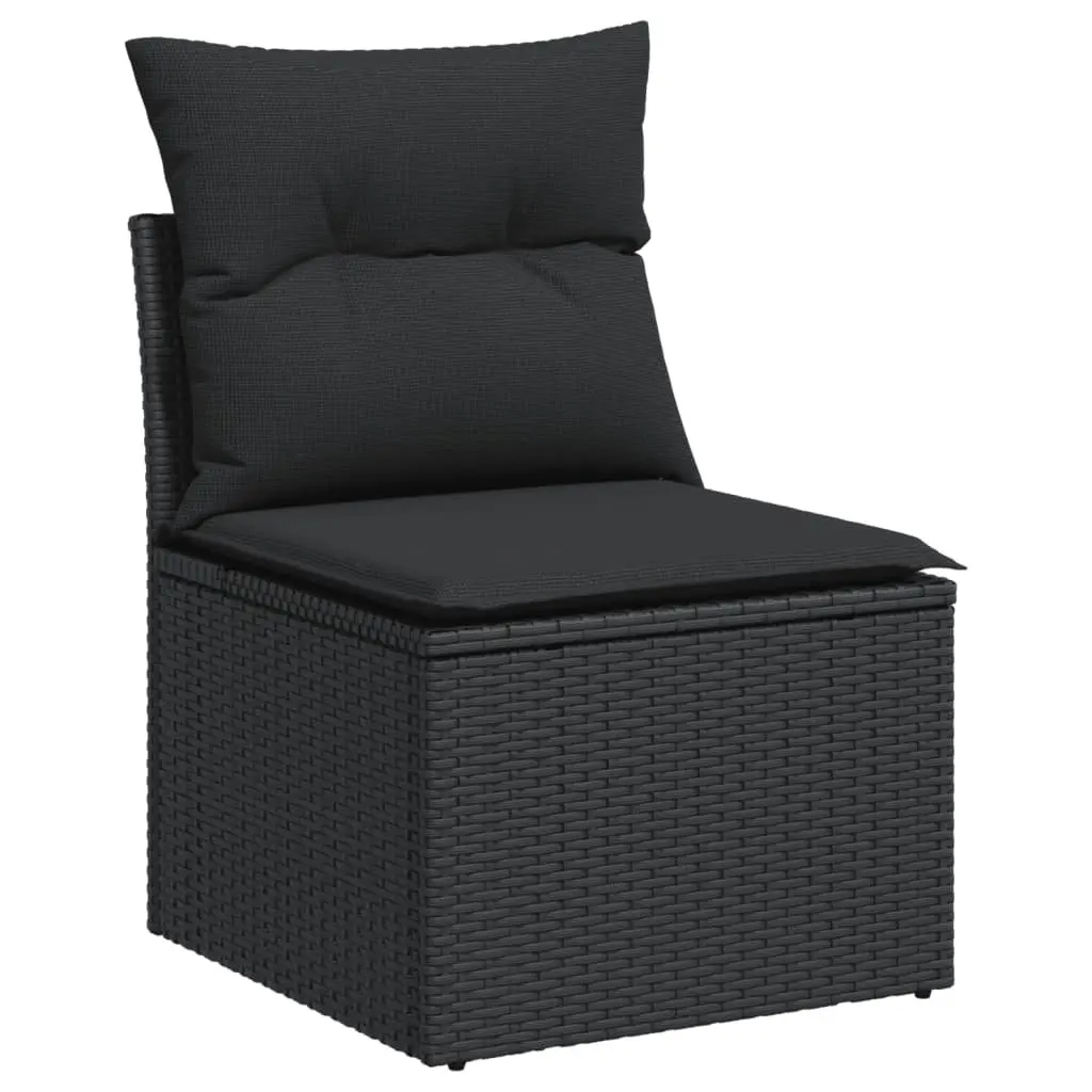 7 Piece Modular Rattan Sofa Set for Outdoor Spaces