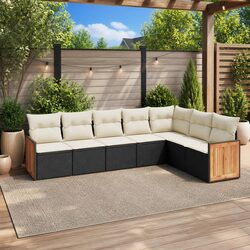 Durable 7 Piece Garden Sofa Set for Outdoor Spaces