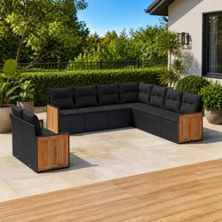 Durable 9-Piece Garden Sofa Set for Outdoor Spaces