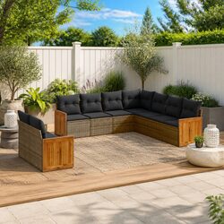Premium 9 Piece Garden Sofa Set for Outdoor Relaxation