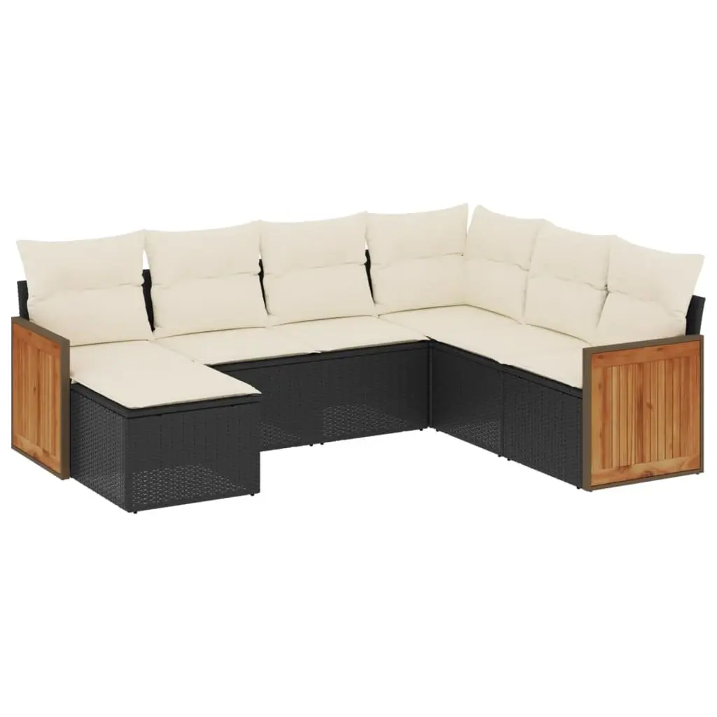7-Piece Modular Outdoor Sofa Set with Cushions