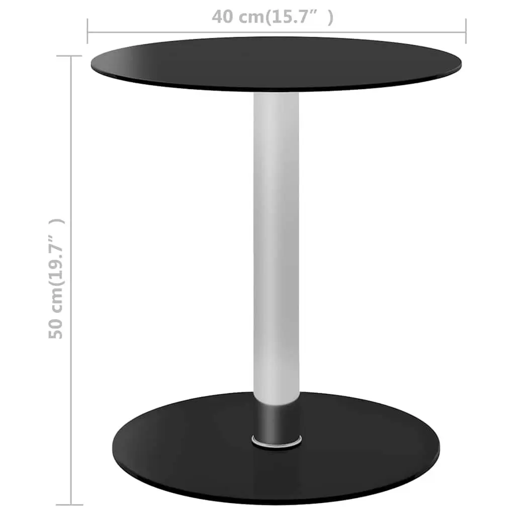 Black Glass Top Coffee Table with Durable Build