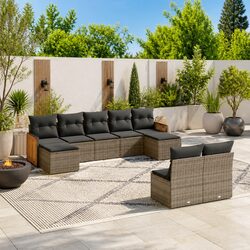Premium 9 Piece Garden Sofa Set for Outdoor Comfort