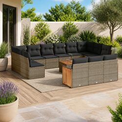 Grey Modular Garden Sofa Set – 14 Pieces of Quality