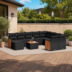 11-Piece Garden Sofa Set for Outdoor Comfort