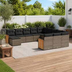 Durable 12 Piece Garden Sofa Set for Outdoor Spaces