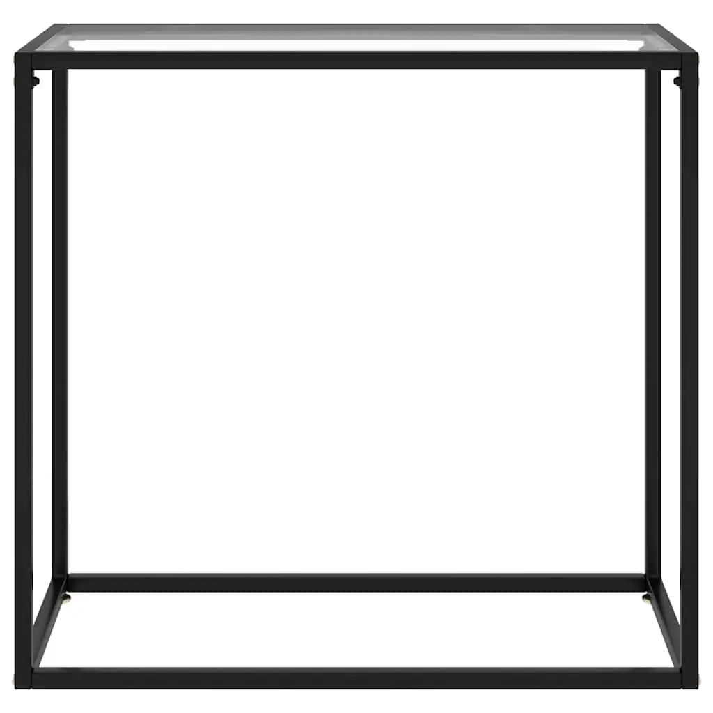 Glass Console Table with Sturdy Frame
