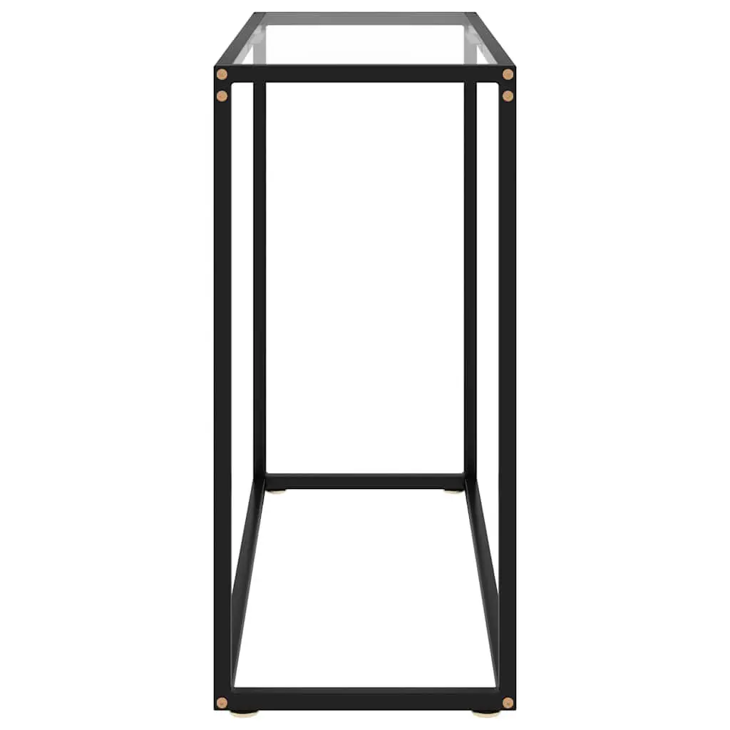 Glass Console Table with Sturdy Frame