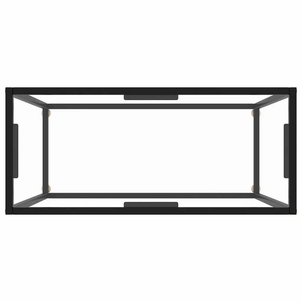 Glass Console Table with Sturdy Frame