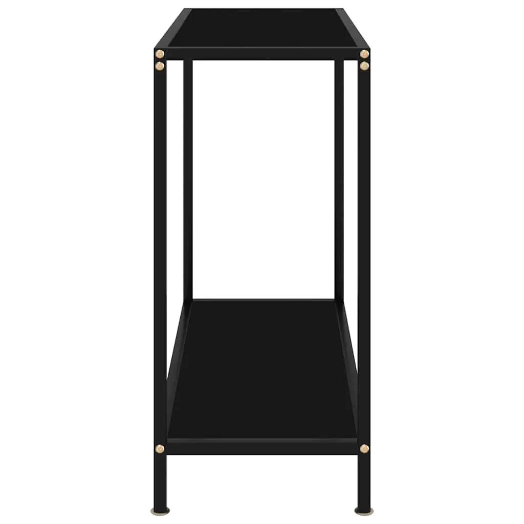 Console Table with Tempered Glass Top